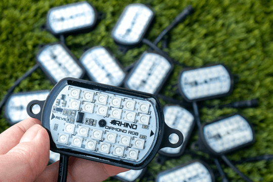 24 RGB LEDs Close-up
