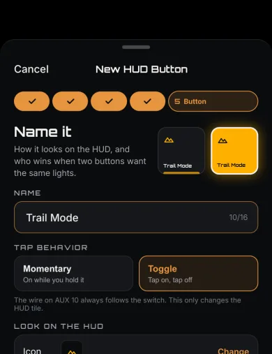 New HUD button, step 5: Button