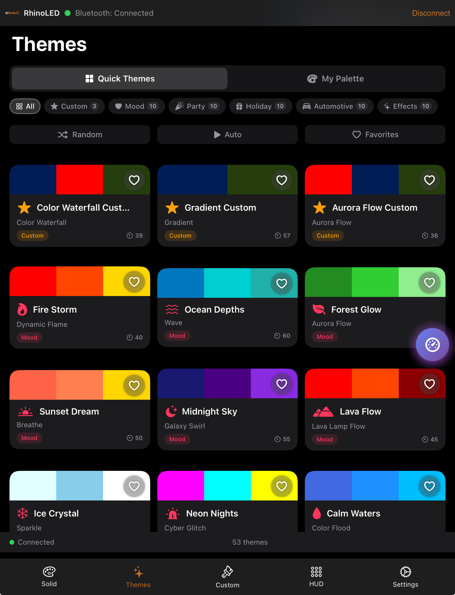 RhinoLink App – Themes